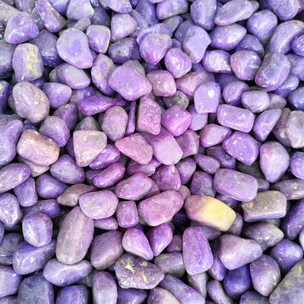 Decorative Violet Medium Pebbles - 500 Gm