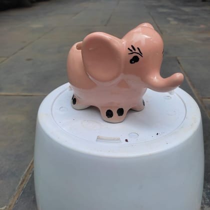 Buy 3 Inch Cute Elephant Designer Ceramic Pot (any colour) Online | Urvann.com