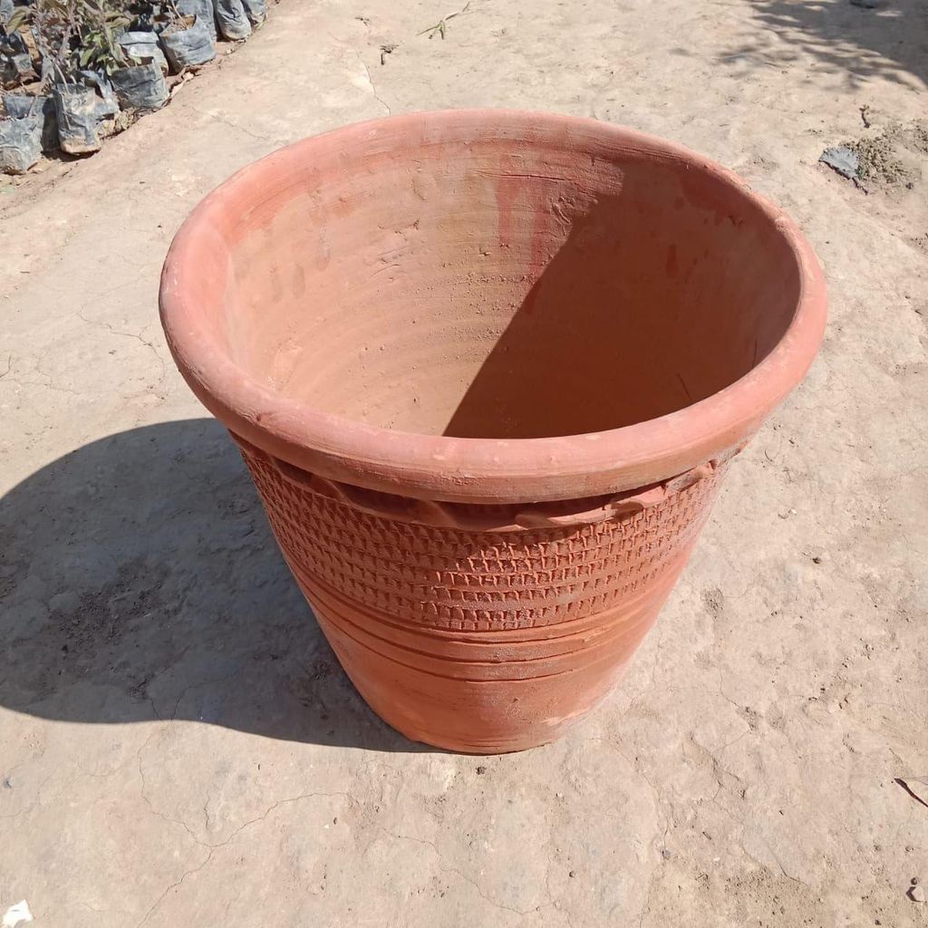 8 Inch Pipe Collar Designer Clay Pot