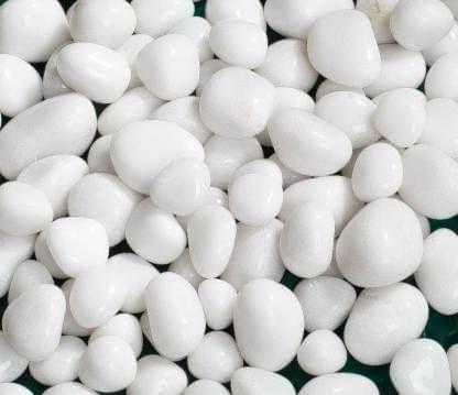 Decorative White Pebbles - 500 g