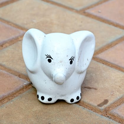 Buy 3 Inch Cute Elephant Designer Ceramic Pot (any colour) Online | Urvann.com