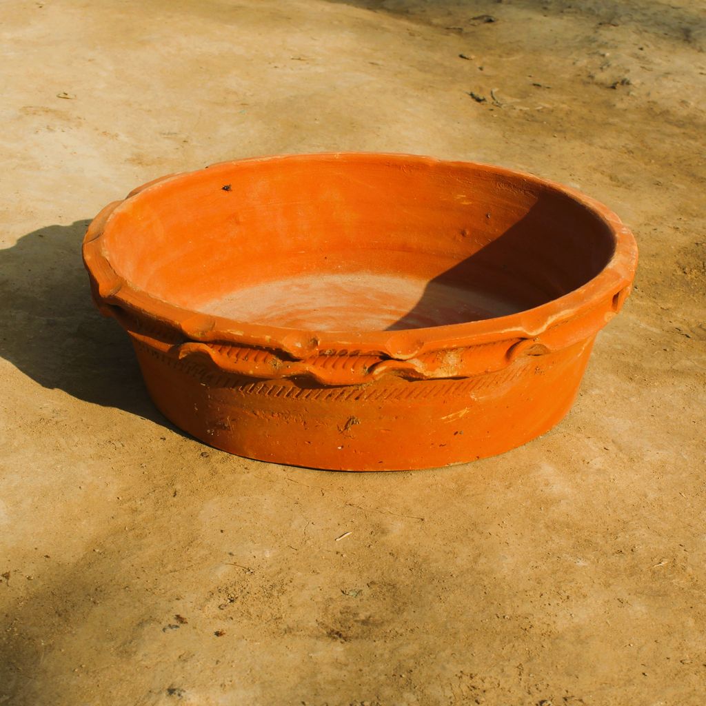 14 X 5 Inch Collar Designer Bonsai Clay Tray