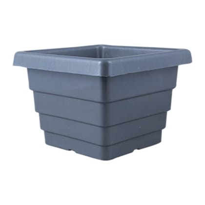 Buy 4 Inch Grey Premium Orchid Square Plastic Pot Online | Urvann.com