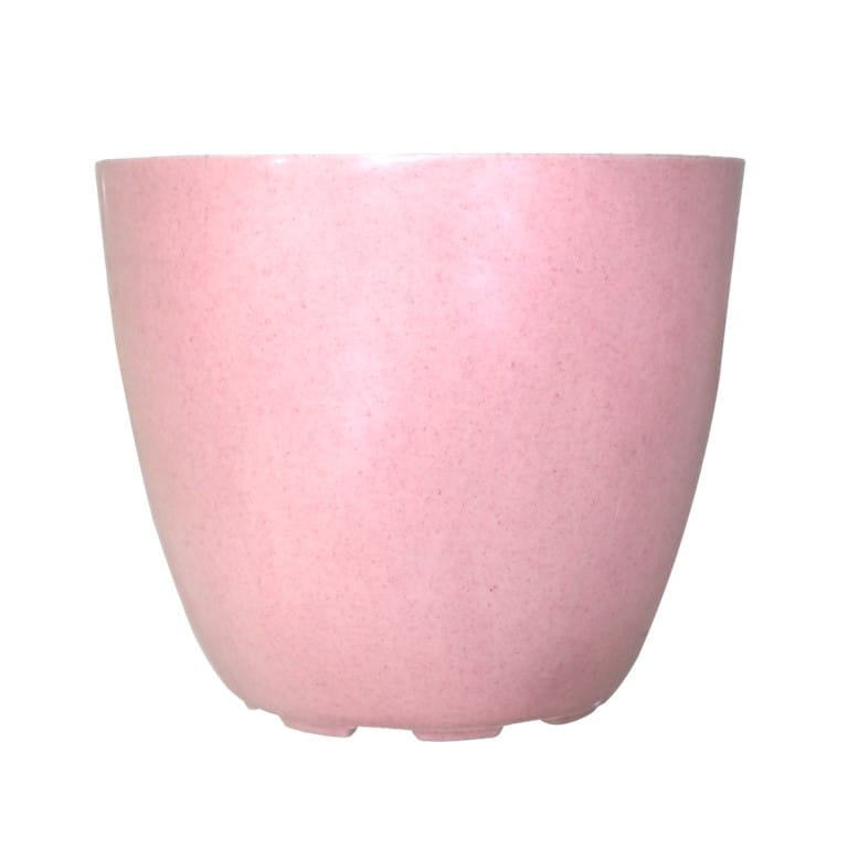 6 Inch Pink Marble Premium Orchid Round Plastic Pot