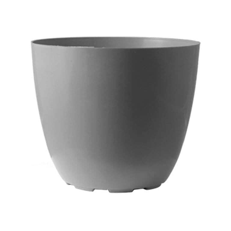 8 Inch Grey Premium Orchid Round Plastic Pot