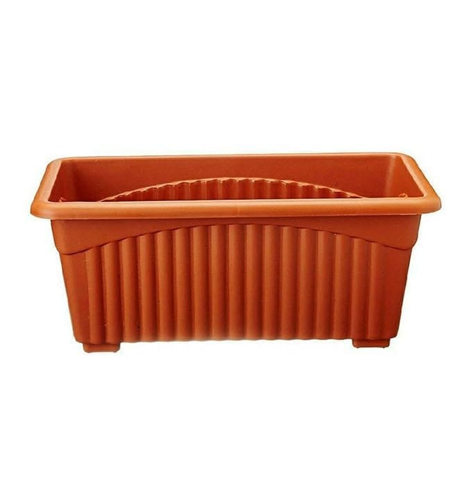 14 Inch Brown Premium Jupiter Rectangular Window Planter