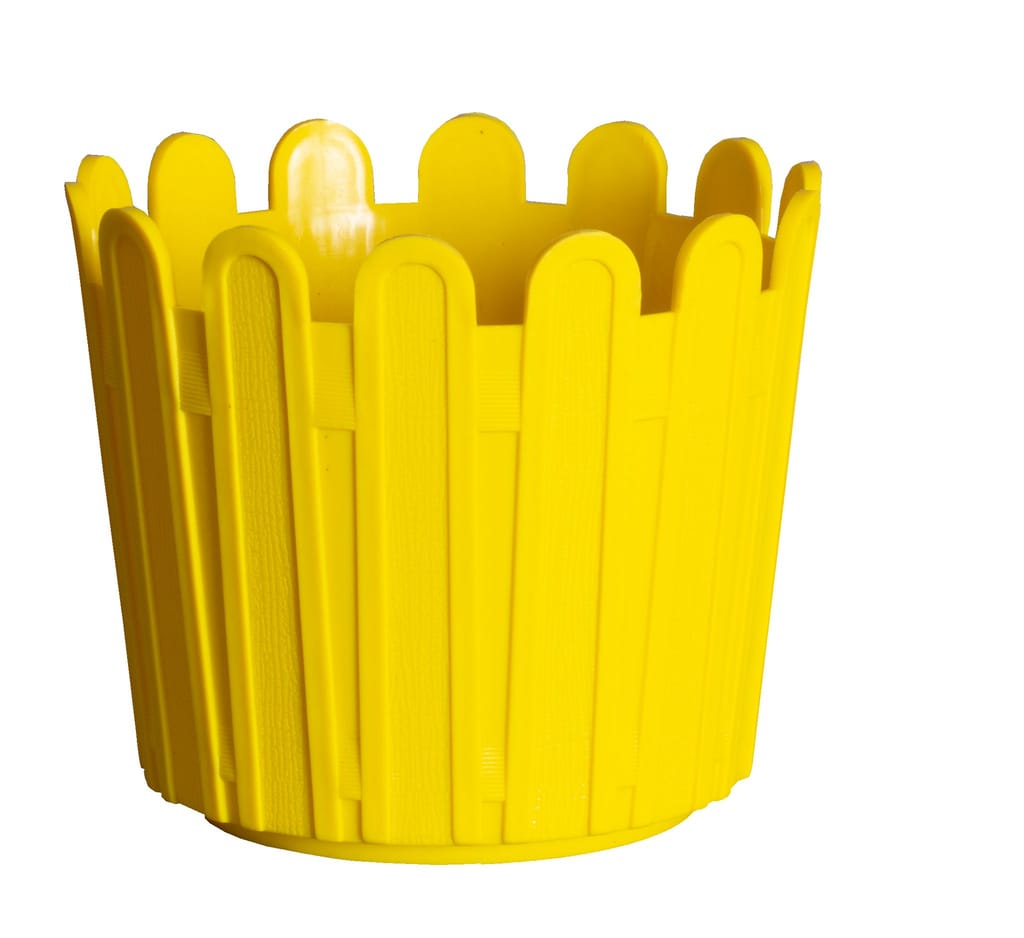 6 Inch Yellow Premium Tippy Plastic Pot