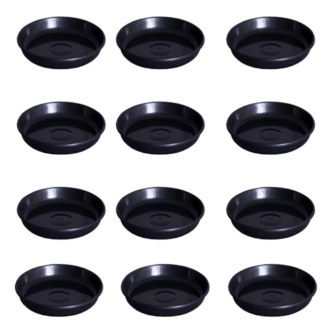 Set of 12 - 8 Inch Black Premium Black Tray - To keep under the Pot