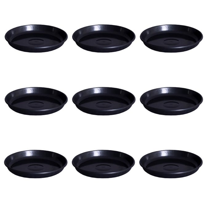 Set of 9 - 8 Inch Black Premium Black Tray - To keep under the Pot