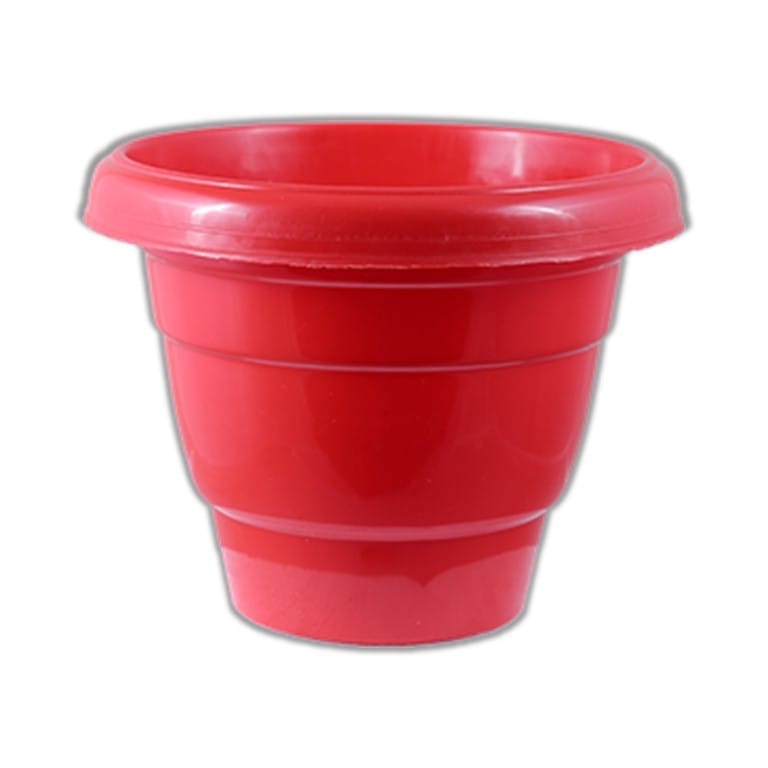 FREE GIFT - 8 Inch Terracotta Red Classy Plastic Pot - FLASH SALE