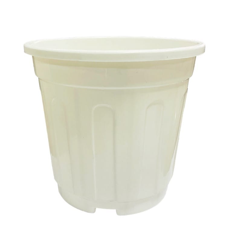 6 Inch White Super Nursery Pot