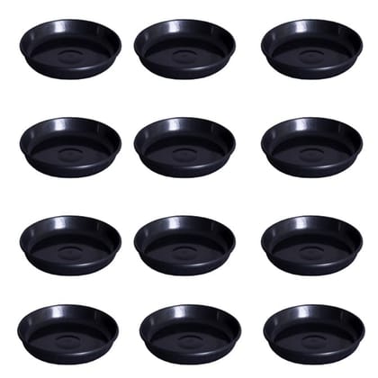 Buy Set of 12 - 8 Inch Black Premium Black Tray - To keep under the Pot Online | Urvann.com