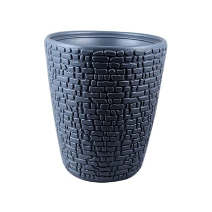 Buy 10 Inch Grey Premium Marble Plastic Pot Online | Urvann.com