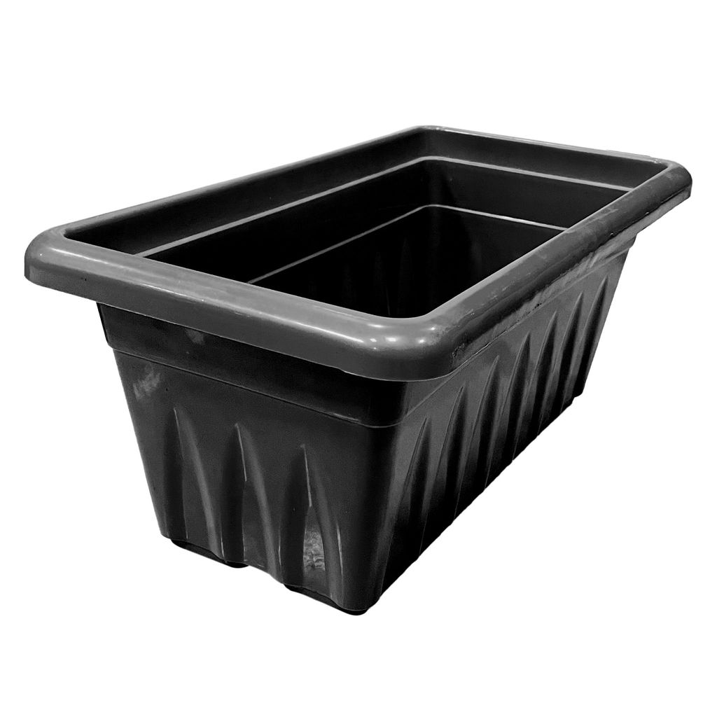 20 Inch Black Premium Supreme Window Plastic Planter