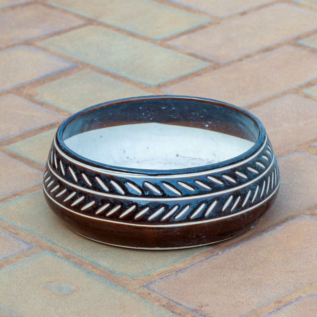 7 Inch Round Ceramic Bonsai Tray (any colour & design),Pots:Ceramic Planters:Royal Ceramic Pots