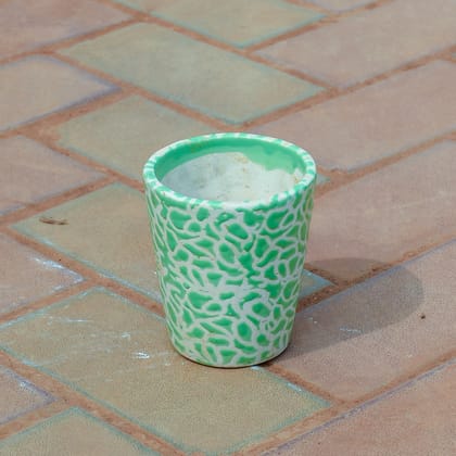 Buy 5 Inch Glass Designer Ceramic Pot (any colour & design) Online | Urvann.com