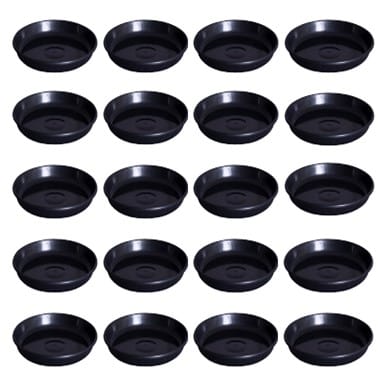 Set of 20 - 6 Inch Black Premium Black Tray - To keep under the Pot