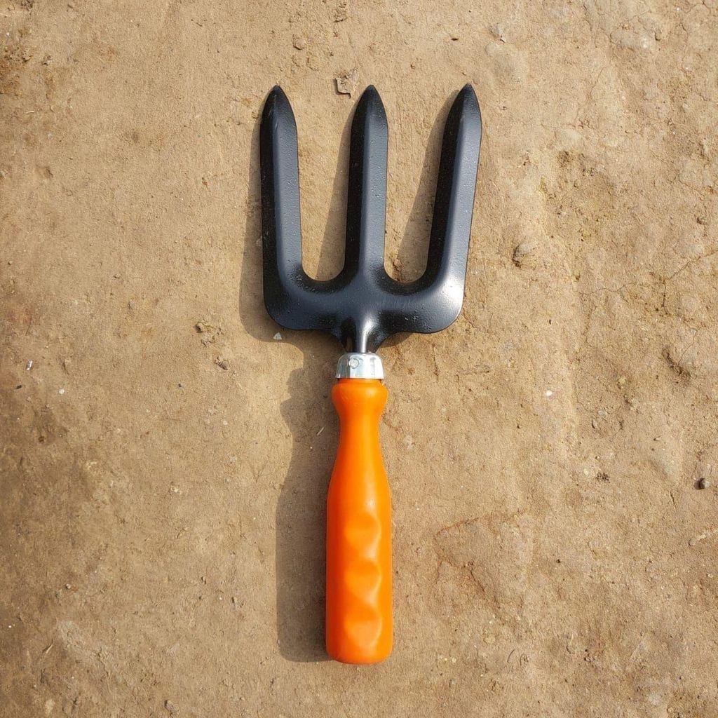 Gardening Fork / Trishul with Plastic Handle