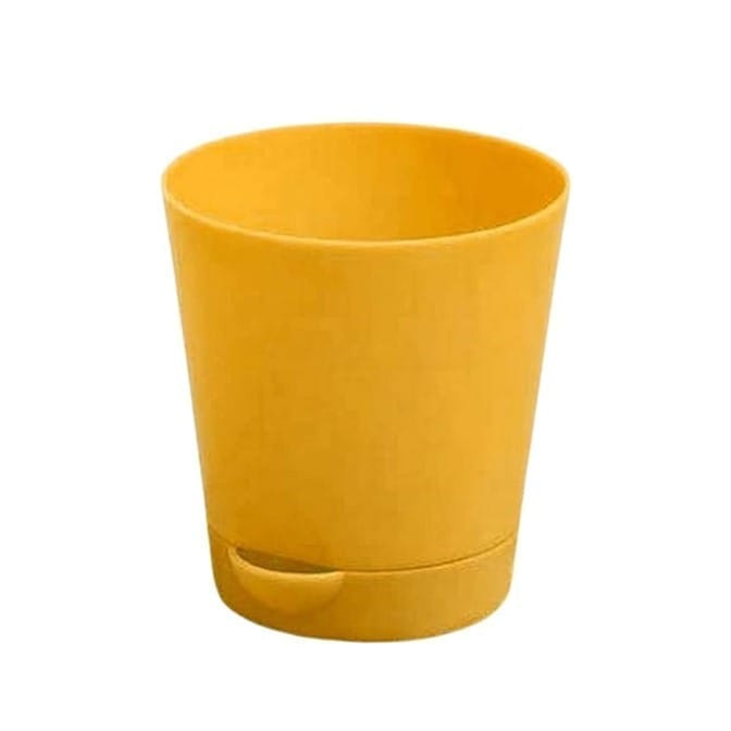 4 Inch Yellow Florence Self Watering Pot