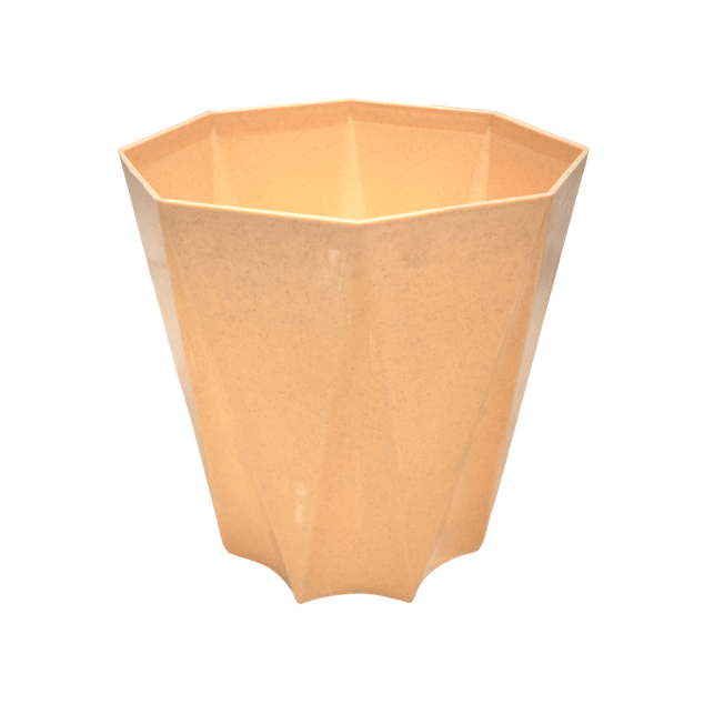 Free Gift - 4 Inch Beige Marble Premium Diamanti Plastic Pot - Flash Sale