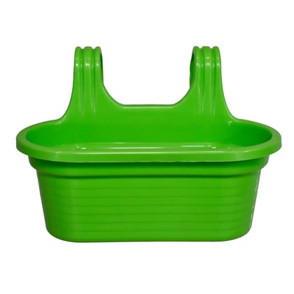 Buy 14 X 10 Inch Green Double Hook Hanging Plastic Pot Online | Urvann.com