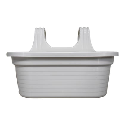 Buy 14 X 10 Inch White Double Hook Hanging Plastic Pot Online | Urvann.com