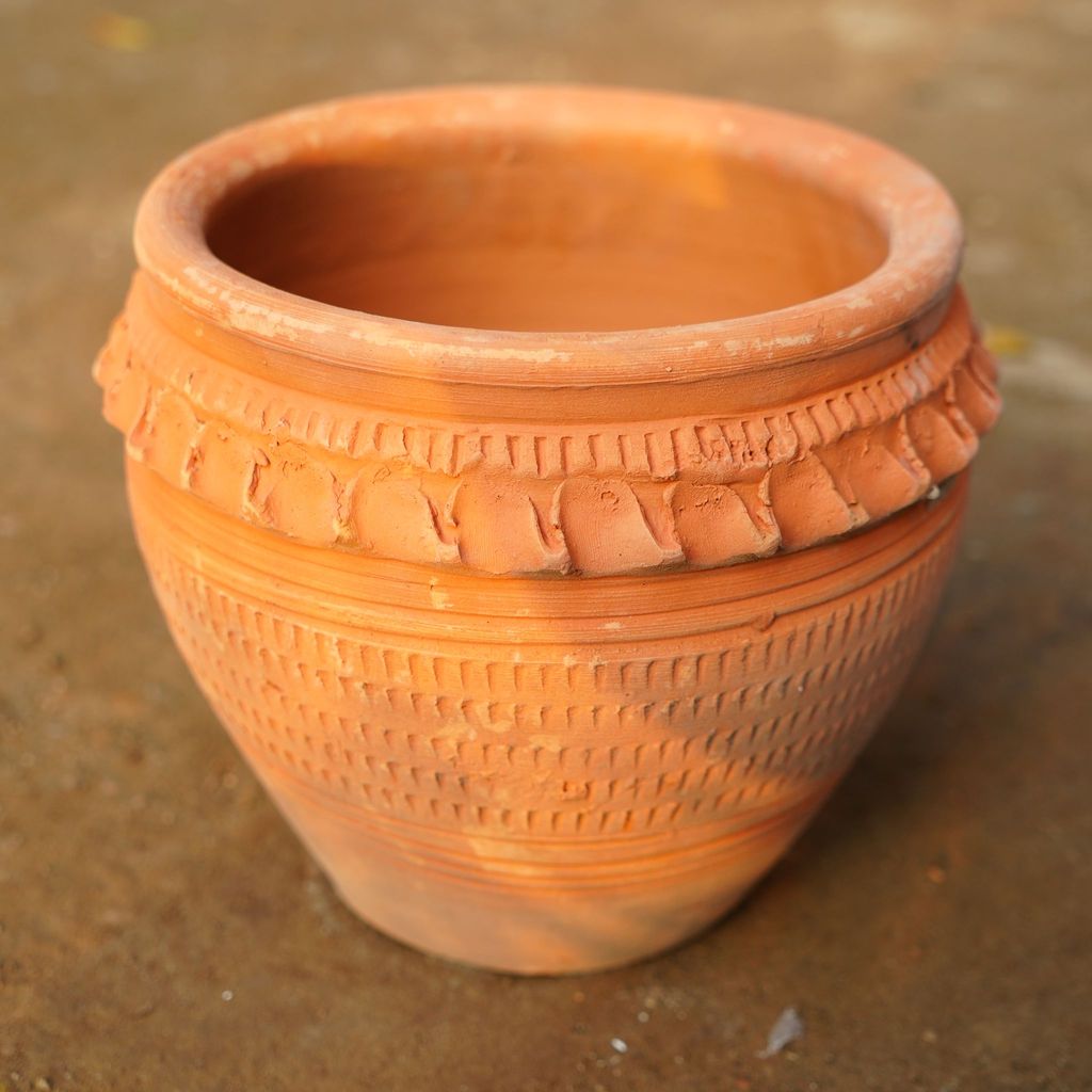 8 Inch Matki Designer Clay Pot