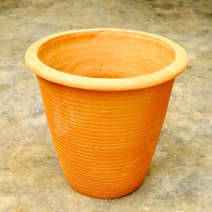 Buy 18 Inch Cylindrical Designer Clay Pot Online | Urvann.com