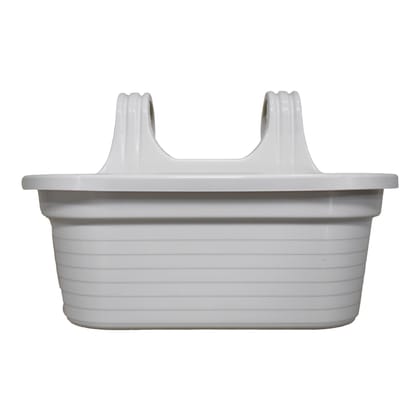 Buy 14 X 10 Inch White Double Hook Hanging Plastic Pot Online | Urvann.com