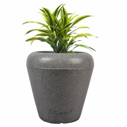 Buy 13 X 14 Inch Grey Premium Milo Fiberglass Planter Online | Urvann.com