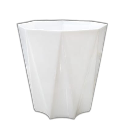 Buy 4 Inch White Premium Diamanti Plastic Pot Online | Urvann.com