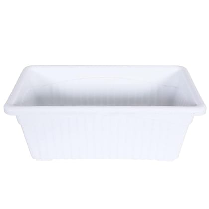 Buy 14 Inch White Premium Jupiter Rectangular Window Planter Online | Urvann.com