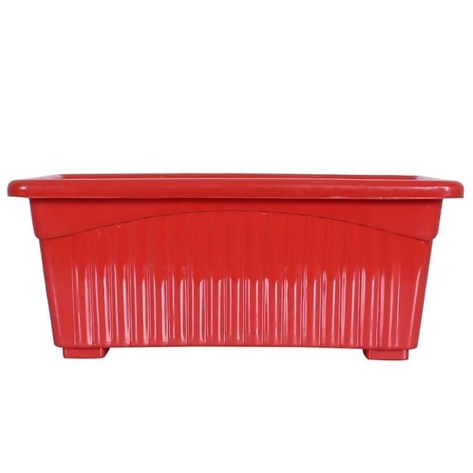 14 Inch Red Premium Jupiter Rectangular Window Planter