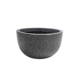 7 X 4 Inch Grey Premium Henri Fiberglass Planter - Durable large size decoratiive fiber pot for indoor outdoor plants with 5 year warranty