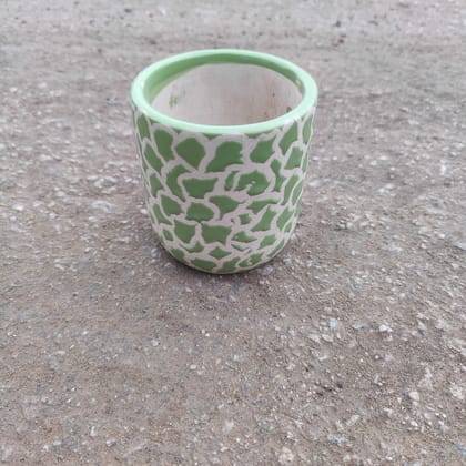 Buy 6 Inch Classy Cylindrical Designer Ceramic Pot (any colour)(any design) Online | Urvann.com