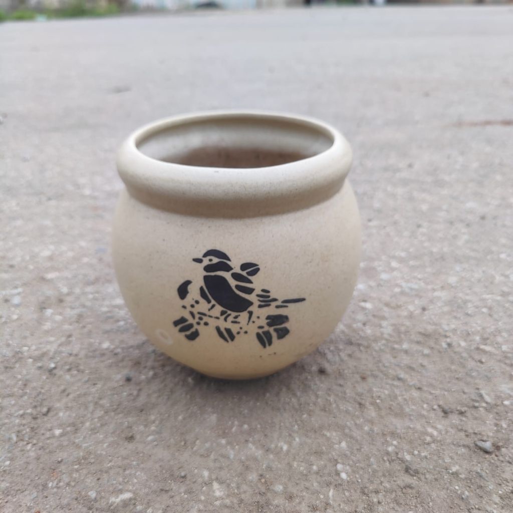 5 Inch Handi Designer Ceramic Pot (any colour) (any design)