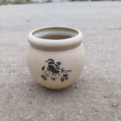 Buy 5 Inch Handi Designer Ceramic Pot (any colour) (any design) Online | Urvann.com