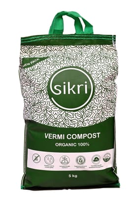 Set of 5 - 5 Kg Sikri Organic Vermicompost for plants growth - 25 Kg