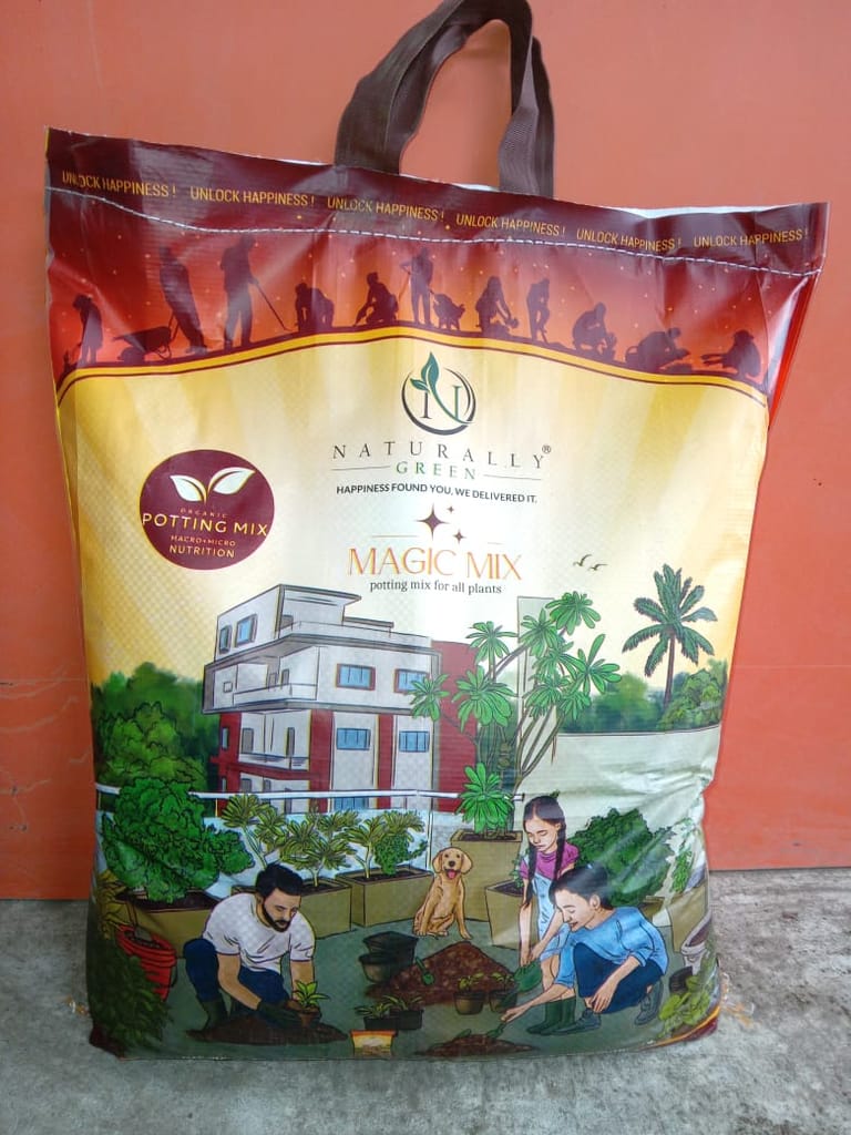 Naturally Ready to use Potting Mix with required plant minerals- 10 Kg