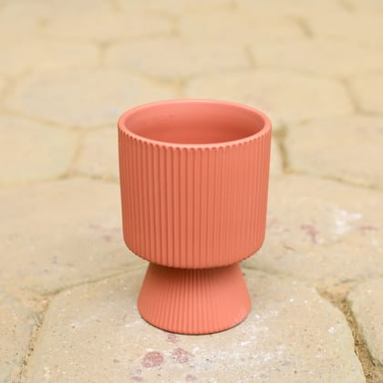 Buy 7 Inch Pink Lamp Shape Designer Ceramic Pot Online | Urvann.com