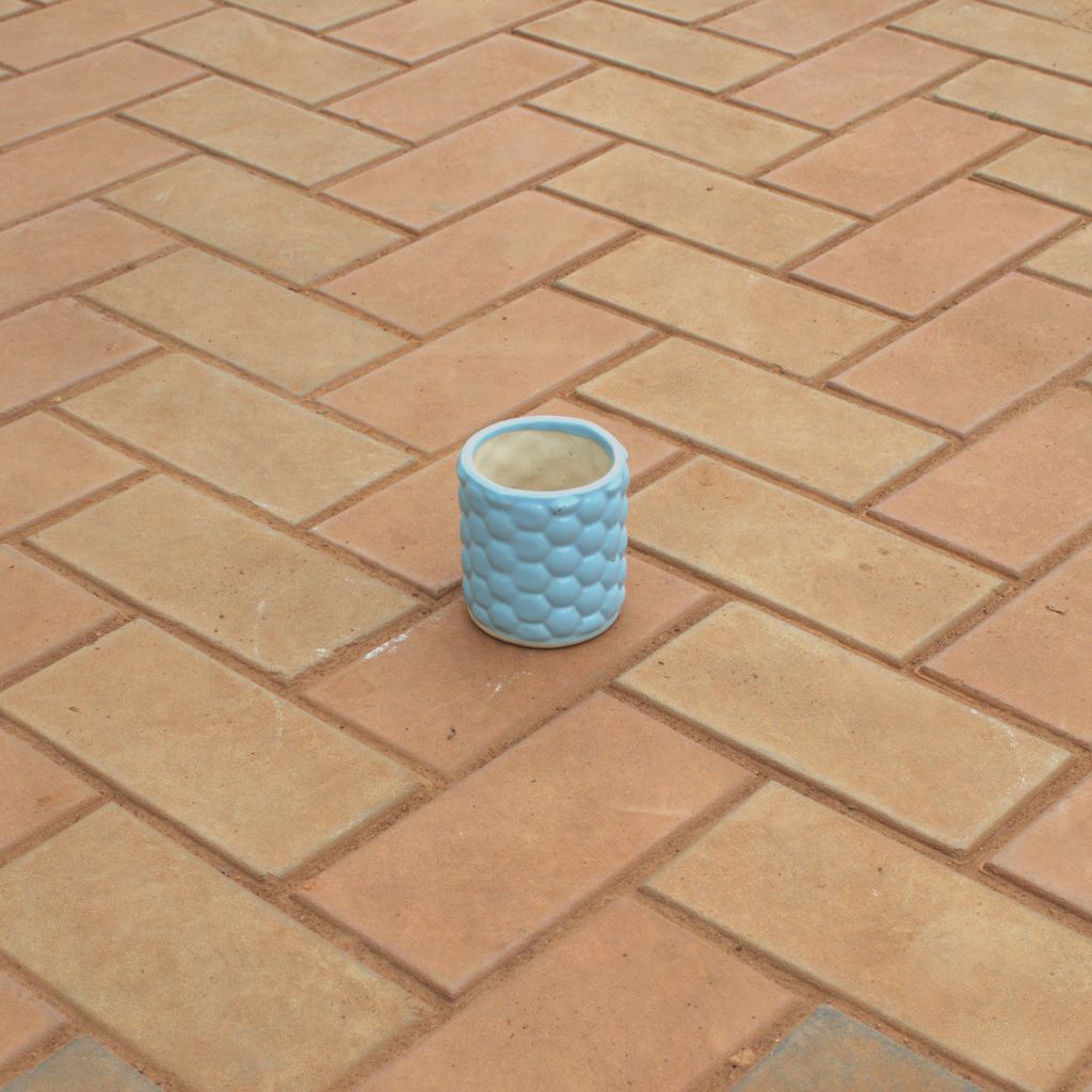 3 Inch Honeycomb Designer Ceramic Pot (Any Colour)