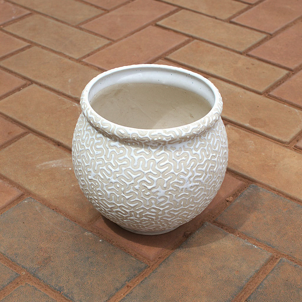 10 Inch Handi Designer Ceramic Pot( Any Colour) (Any Design),Pots:Ceramic Planters:Royal Ceramic Pots