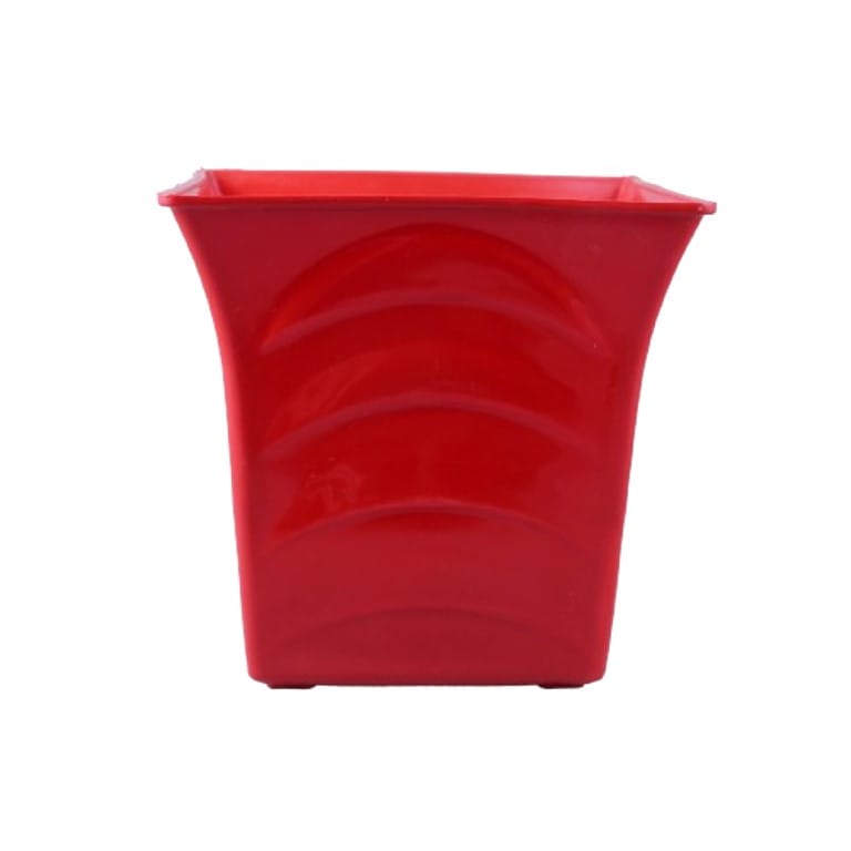 Free Gift - 08 Inch Red Premium Tokyo Square Plastic Pot - Flash Sale