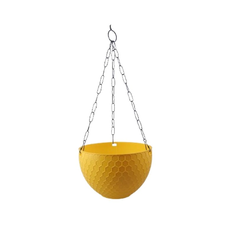 6 X 4 Inch Yellow Premium Cerana Plastic Hanging Basket