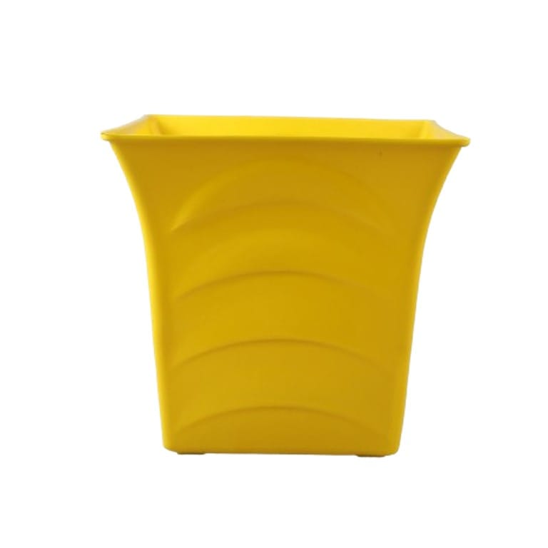 08 Inch Yellow Premium Tokyo Square Plastic Pot