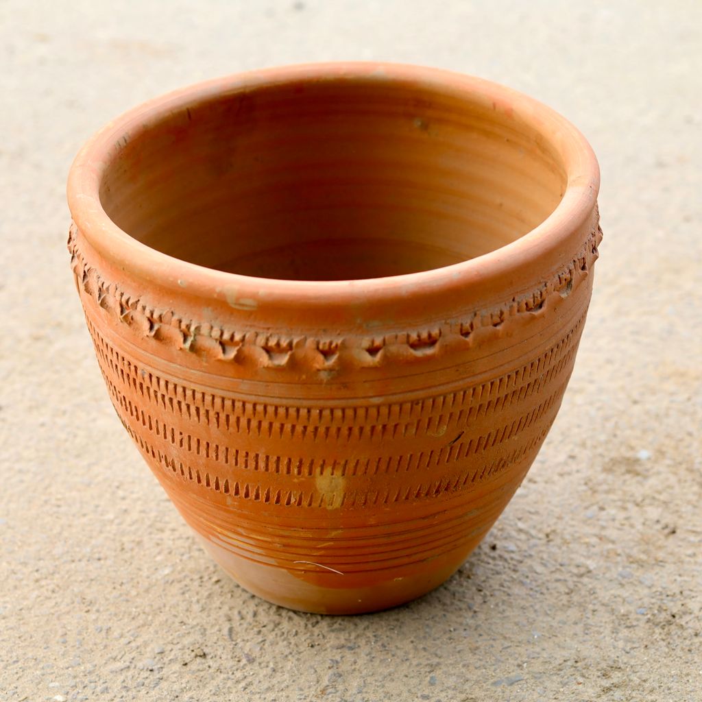 8 Inch Matki Designer Clay Pot (Any Design)