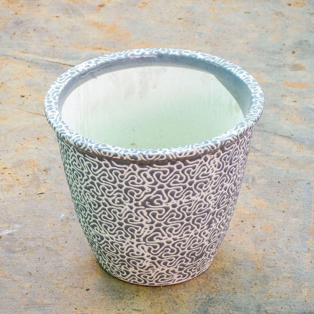 11 Inch Classy Cup Designer Ceramic Pot (Any Colour) (Any Design)