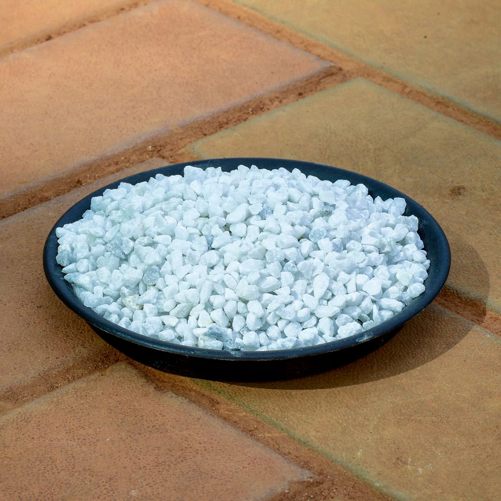 Decorative White Pebbles - 1 Kg