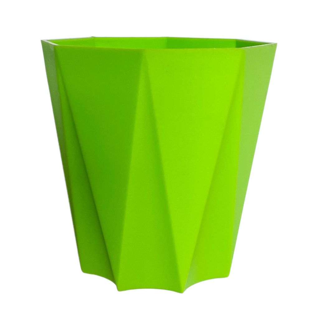 4 Inch Green Premium Diamanti Plastic Pot