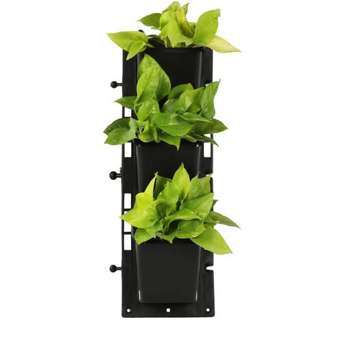 18 X 6 Inch Black Vertical Hanging Plastic Panel